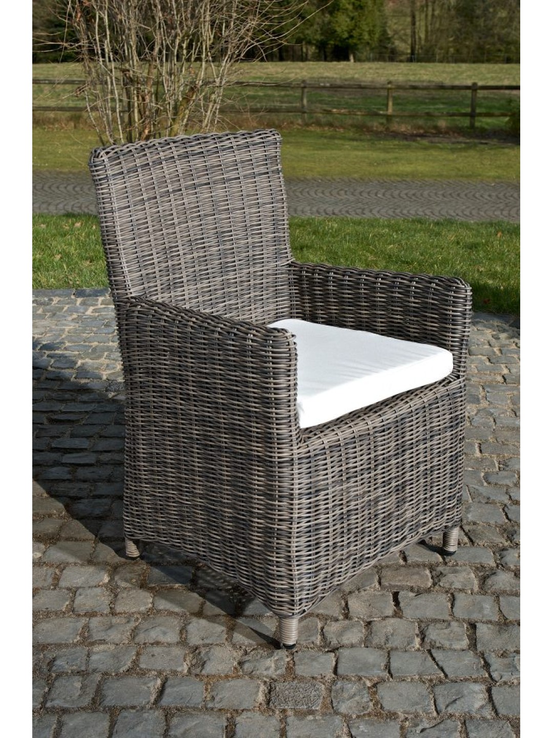 Stol Fontana / Saint Marlo Creme 5mm, gråmeleret