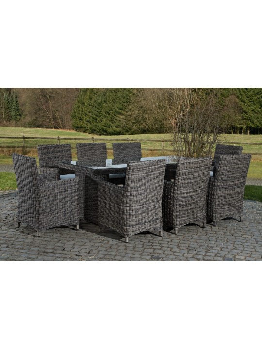 Fontana XL Creme siddegruppe, gråmeleret