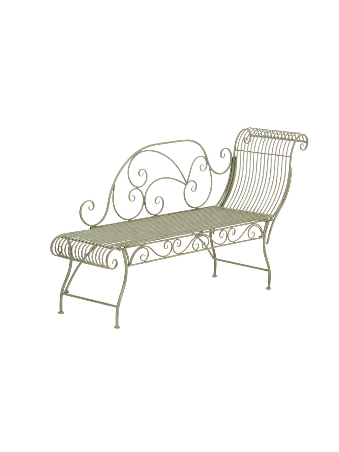 Havebænk Karma, antik grøn