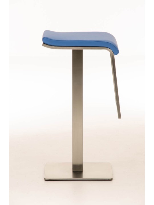 Barstol Lameng imiteret læder E78, blå