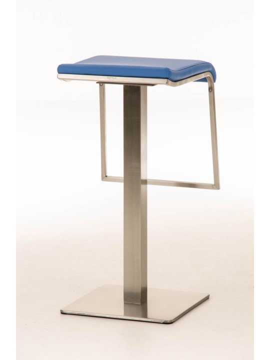 Barstol Lameng imiteret læder E78, blå