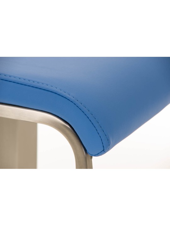 Barstol Lameng imiteret læder E78, blå
