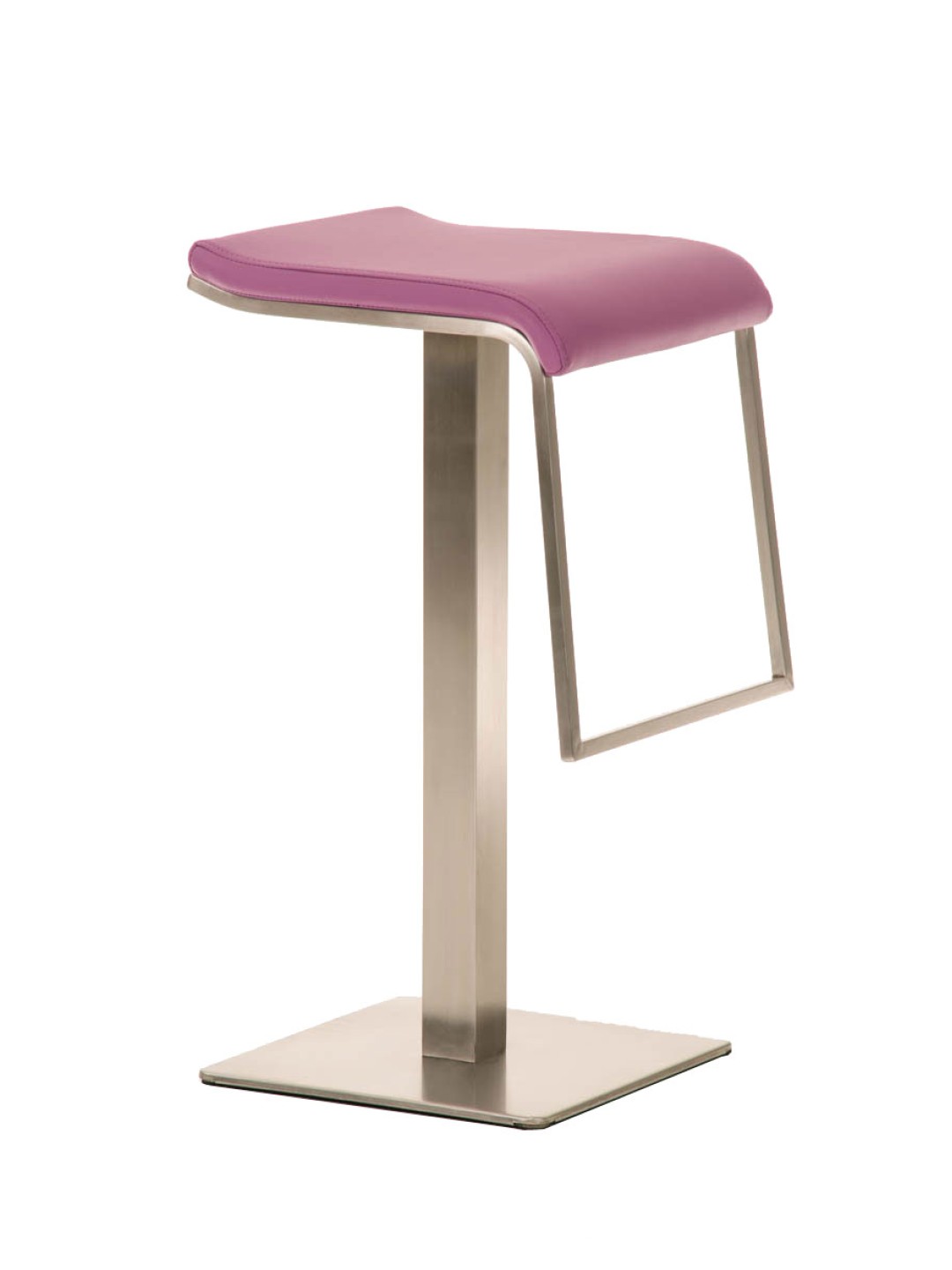 Barstol Lameng imiteret læder E78, lilla