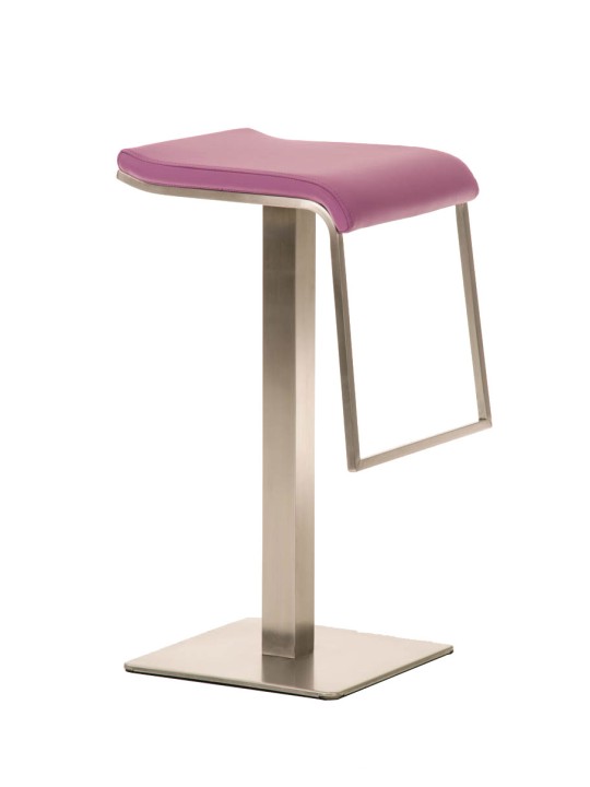 Barstol Lameng imiteret læder E78, lilla