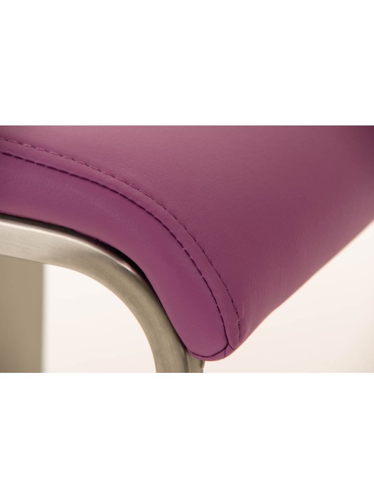 Barstol Lameng imiteret læder E78, lilla