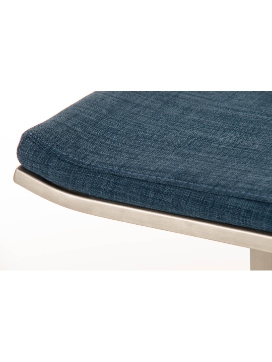 Barstol Lameng stof E78, blå