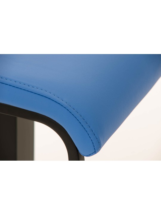 Barstol Lameng imiteret læder B78, blå Barstol Lameng imiteret læder B78, blå