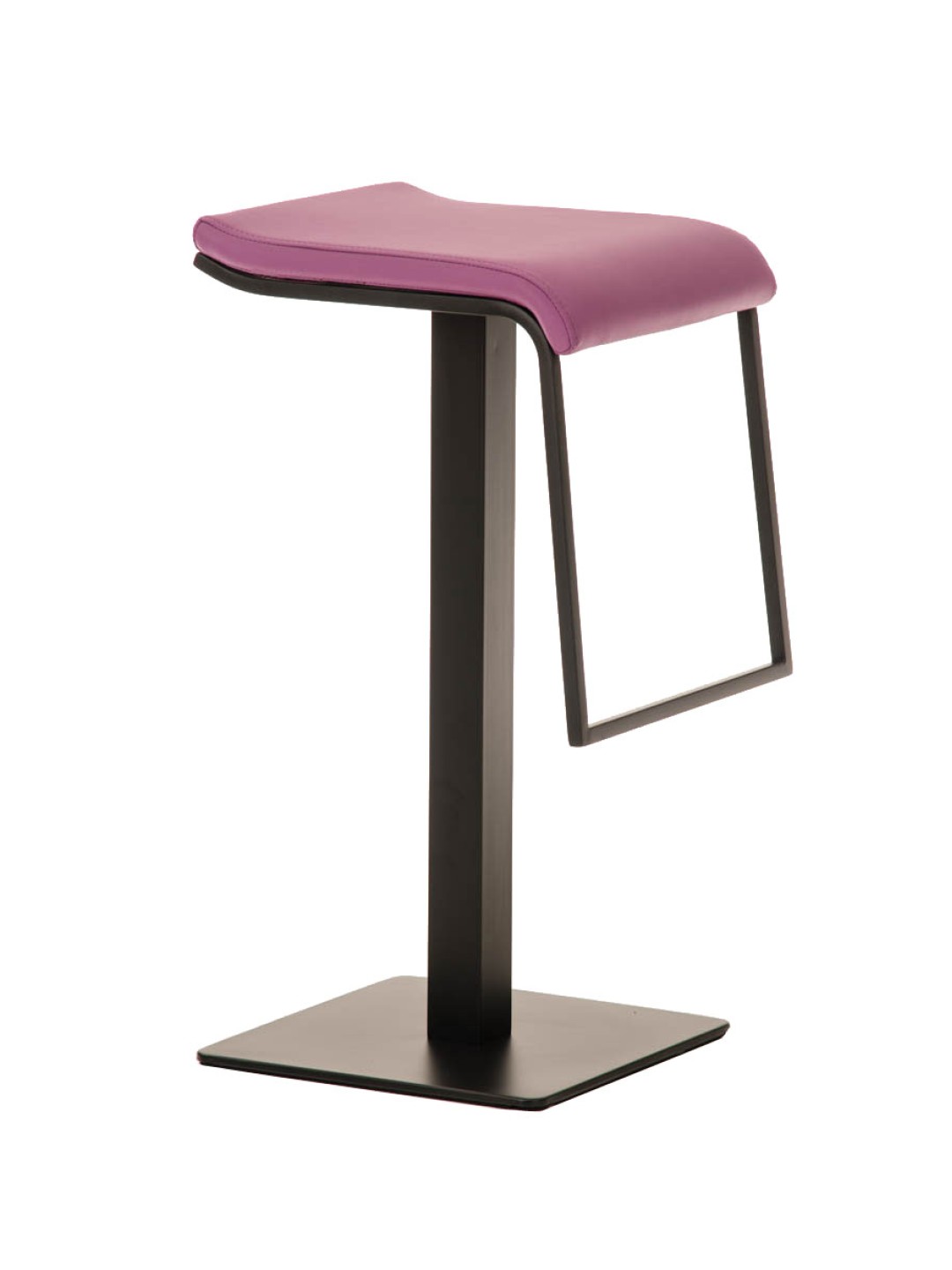 Barstol Lameng imiteret læder B78, lilla