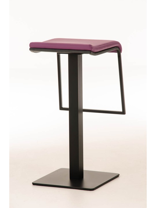 Barstol Lameng imiteret læder B78, lilla