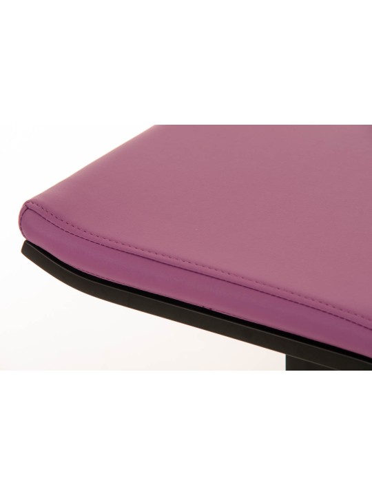 Barstol Lameng imiteret læder B78, lilla