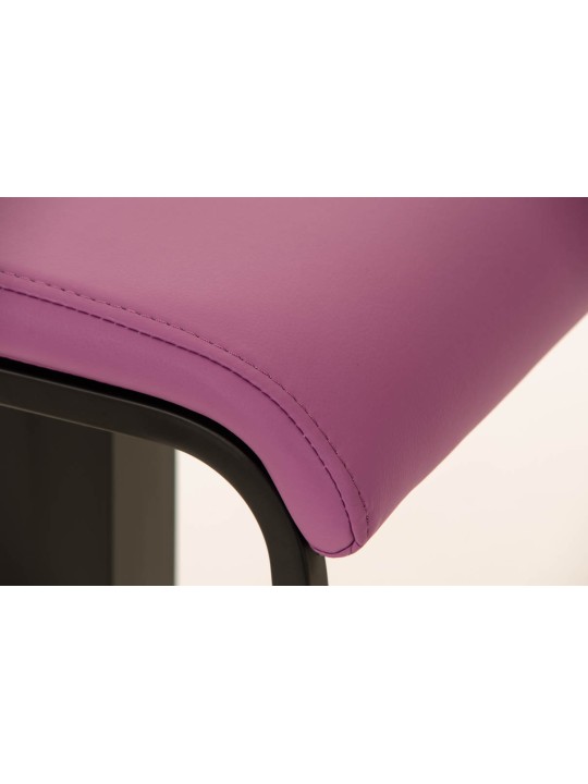 Barstol Lameng imiteret læder B78, lilla