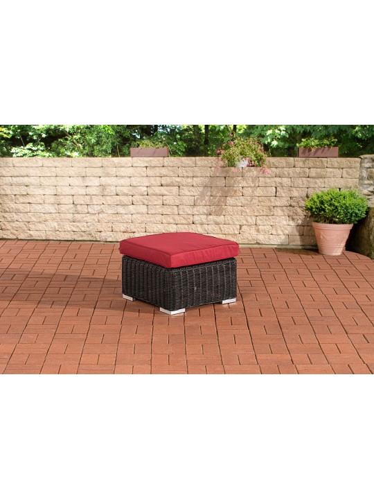 Taburet Bilbao / Madeira Ruby Red, sort