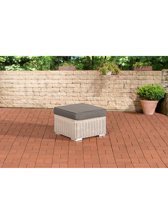 Taburet Bilbao / Madeira Iron Grey, perlemor hvid