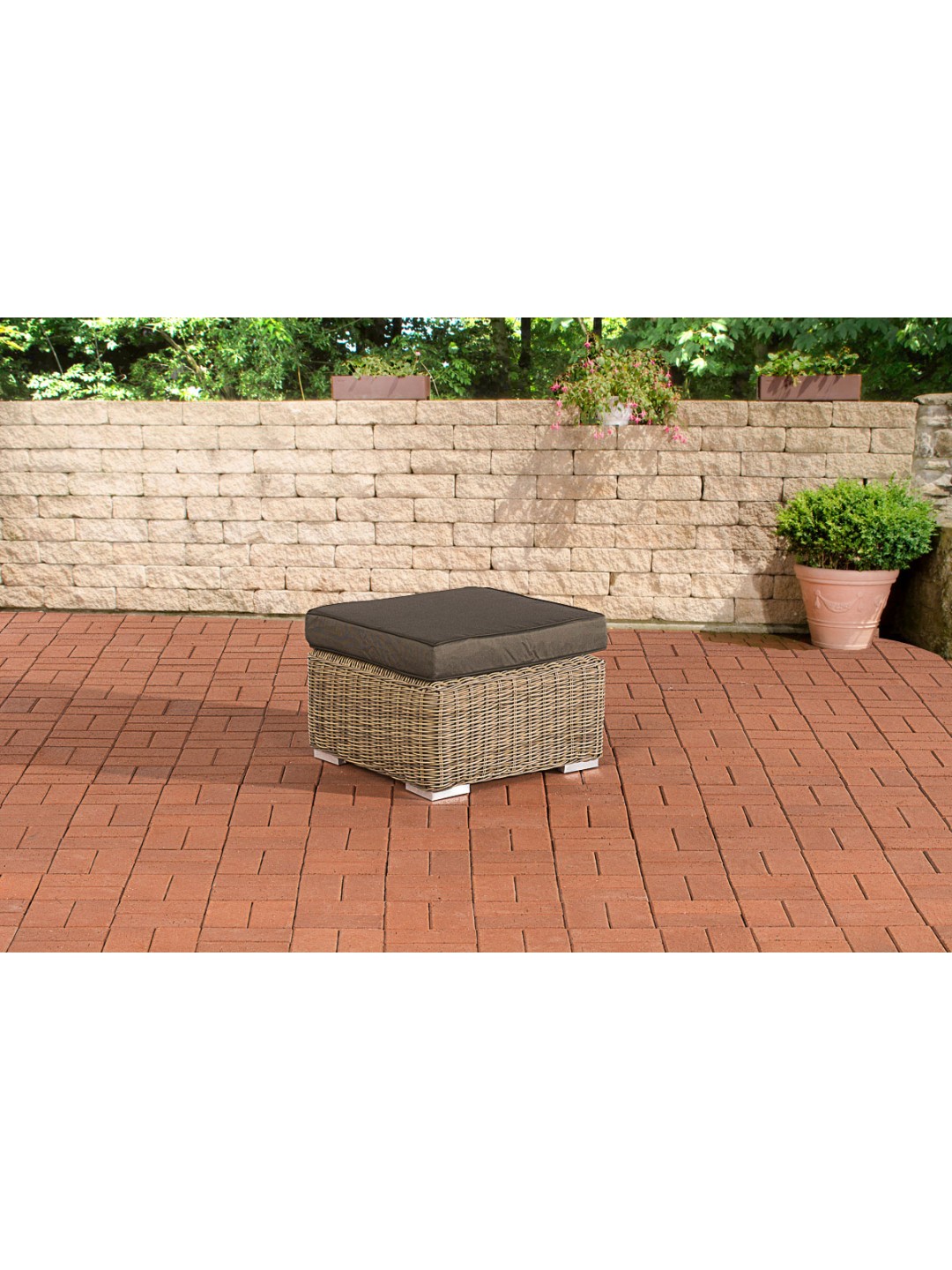 Taburet Bilbao / Madeira antracit, natur