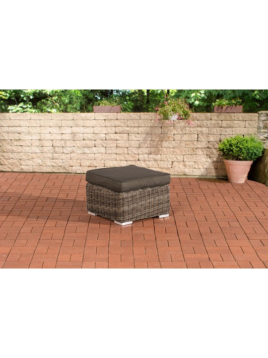 Taburet Bilbao / Madeira antracit, gråmeleret Taburet Bilbao / Madeira antracit, gråmeleret