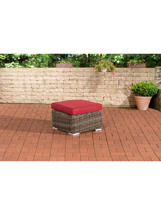 Taburet Bilbao / Madeira Ruby Red, gråmeleret Taburet Bilbao / Madeira Ruby Red, gråmeleret