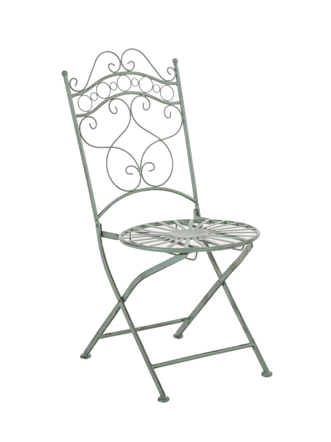 Stol Indra, antik grøn