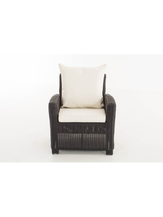 Lænestol Fisolo Creme 5mm, sort