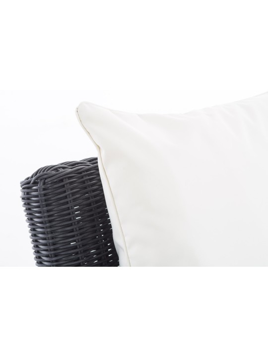 Lænestol Fisolo Creme 5mm, sort