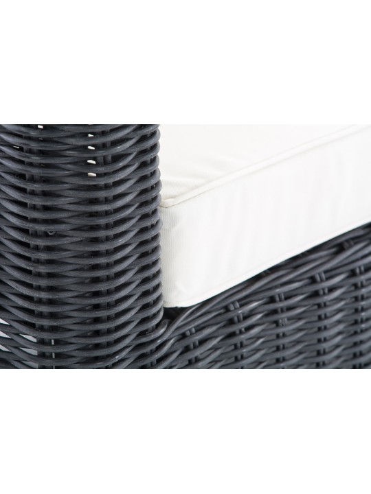 Lænestol Fisolo Creme 5mm, sort