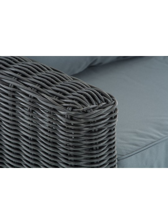 Lænestol Fisolo jerngrå 5mm, sort