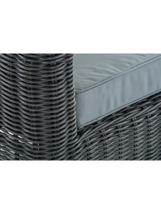 Lænestol Fisolo jerngrå 5mm, sort