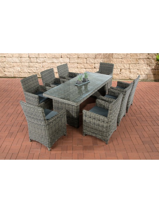 Fontana XL jerngrå siddegruppe, gråmeleret