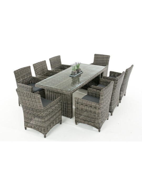 Fontana XL jerngrå siddegruppe, gråmeleret