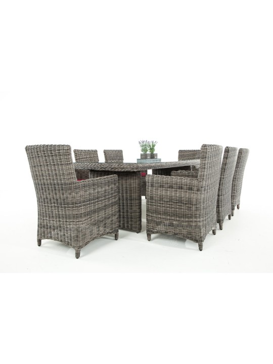 Fontana XL siddegruppe rubinrød, gråmeleret