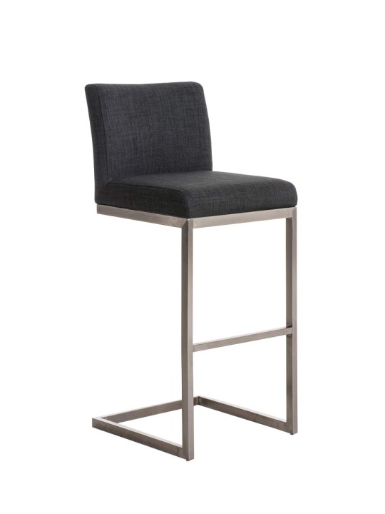 Barstol Paros stof, mørkegrå