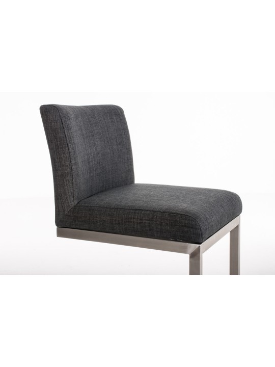 Barstol Paros stof, mørkegrå