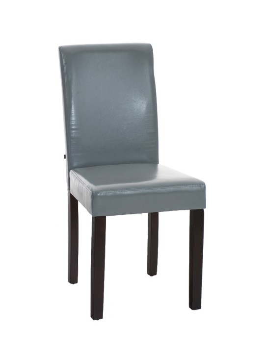 Spisestuestol Ina mørkebrun, grå