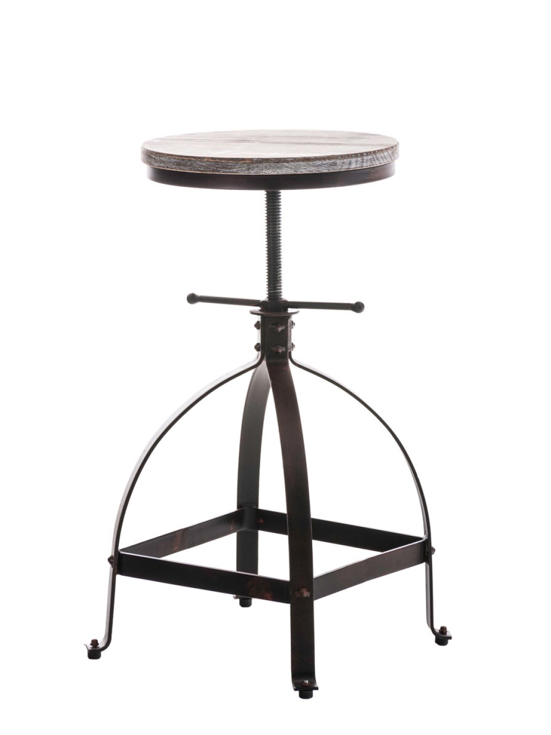 Raja skammel, træ, bronze