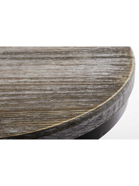 Raja skammel, træ, bronze