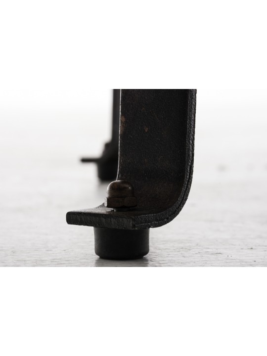 Raja skammel, træ, bronze