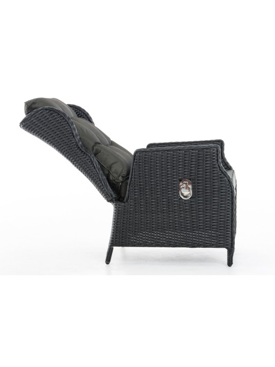 Breno lænestol inkl. fodskammel antracit, sort