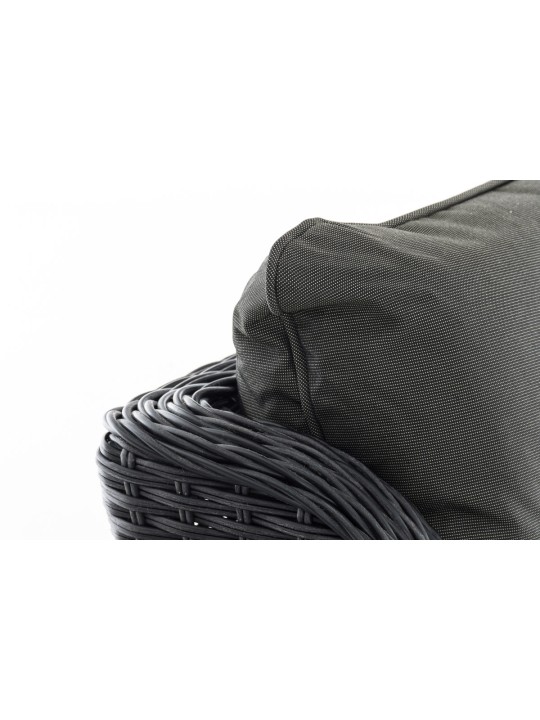 Breno lænestol inkl. fodskammel antracit, sort