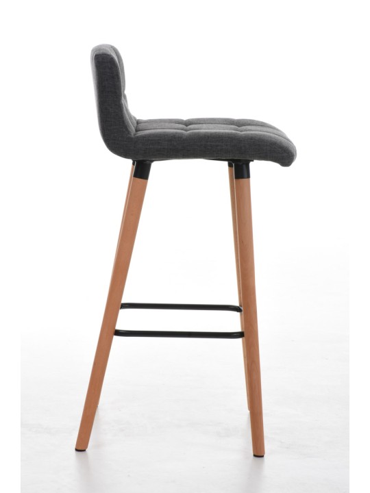 Barstol Lincoln stof, lysegrå