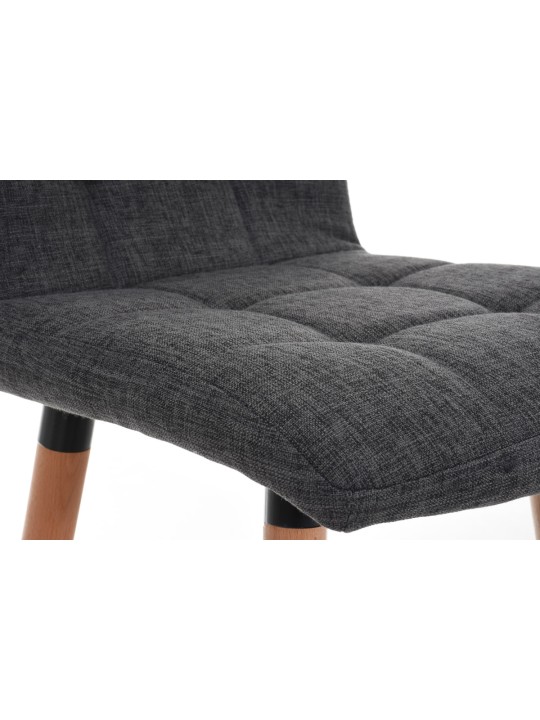 Barstol Lincoln stof, lysegrå