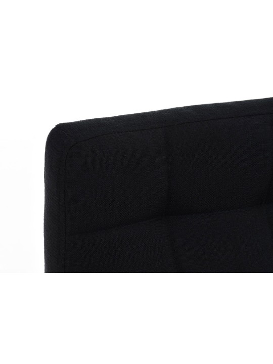 Barstol Lincoln stof, sort