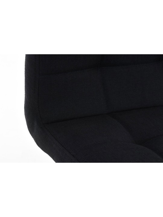 Barstol Lincoln stof, sort