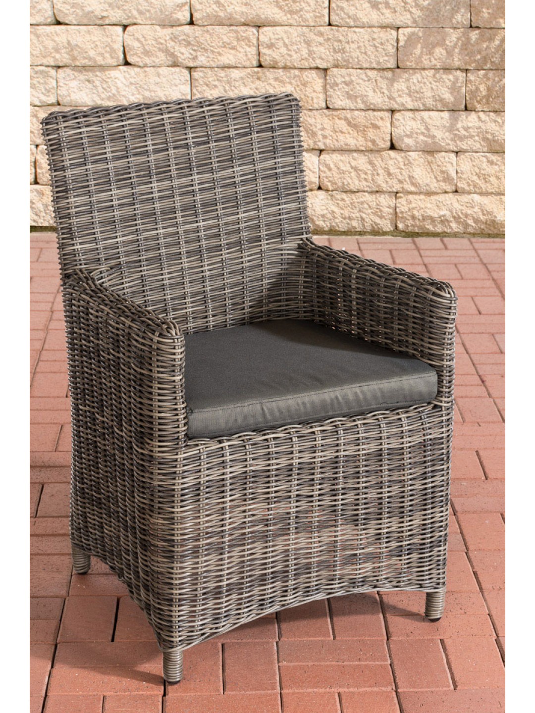 Stol Fontana / Sankt Marlo Antracit 5mm, gråmeleret