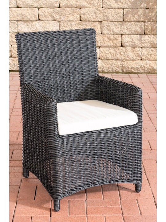 Stol Fontana / Saint Marlo Creme 5mm, sort