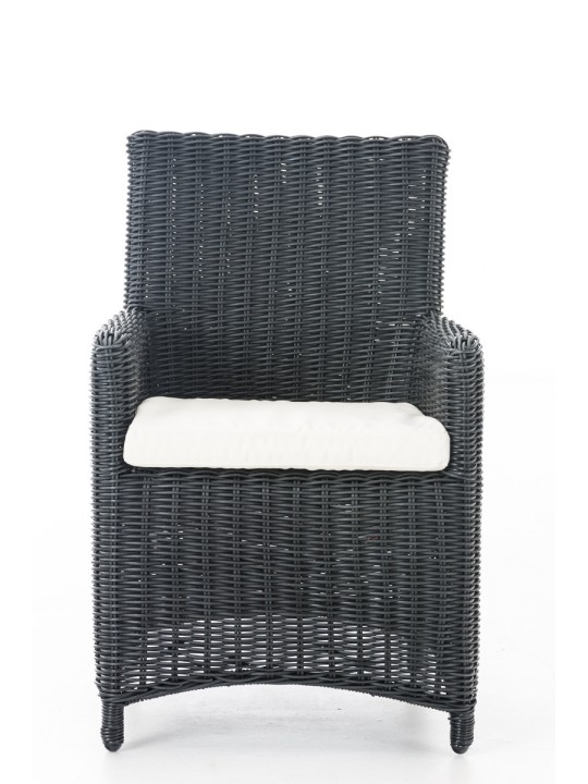 Stol Fontana / Saint Marlo Creme 5mm, sort