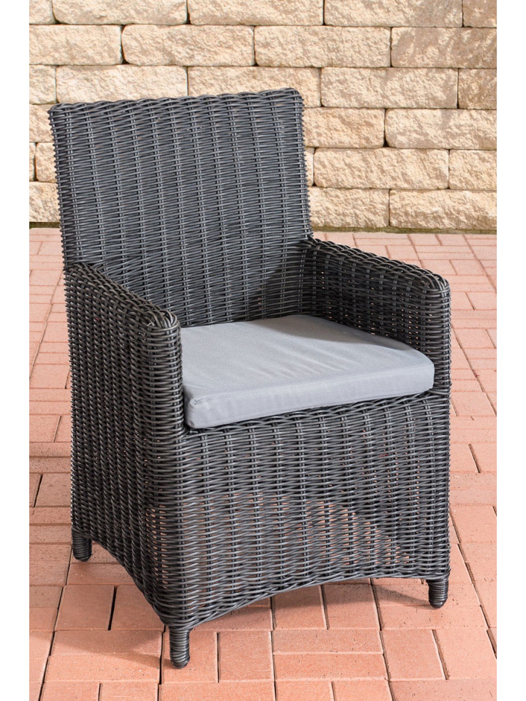 Stol Fontana / Sankt Marlo jerngrå 5mm, sort