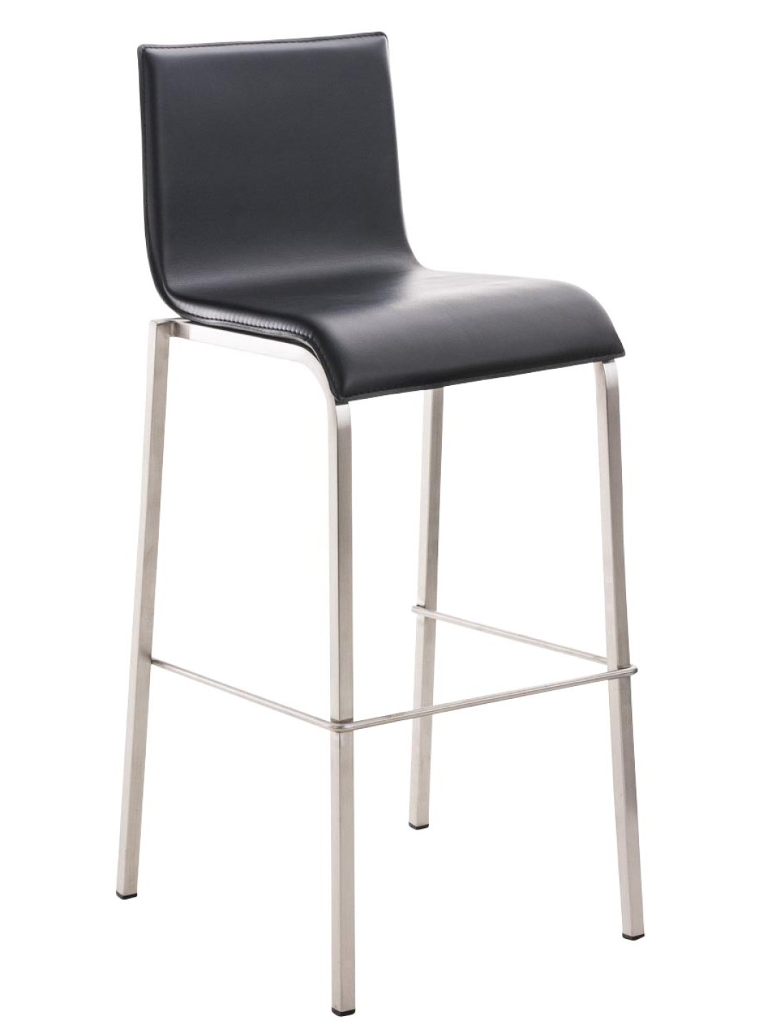 Barstol Avola læder flad E78, sort