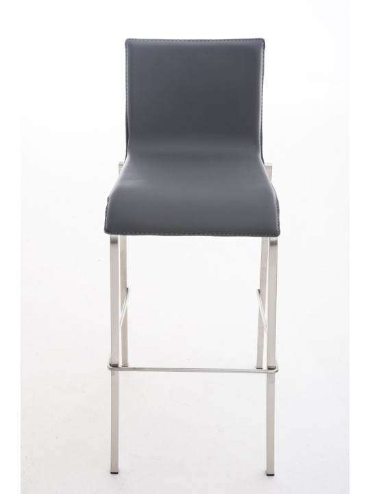Barstol Avola læder flad E78, grå