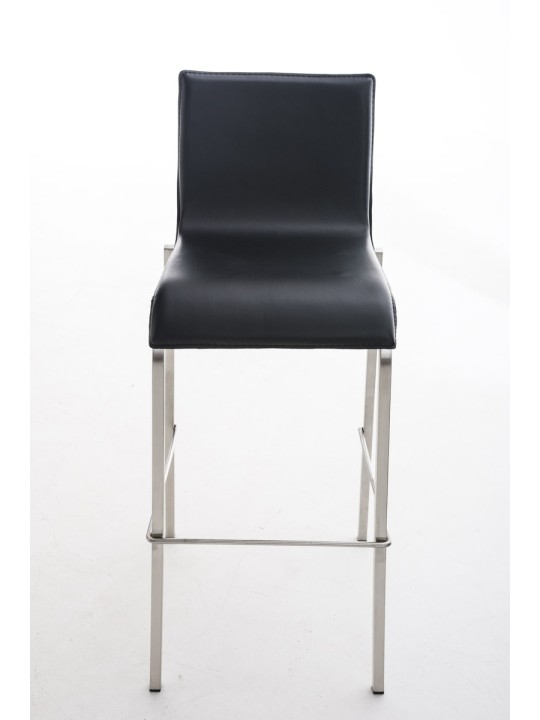 Barstol Avola læder flad E78, sort Barstol Avola læder flad E78, sort