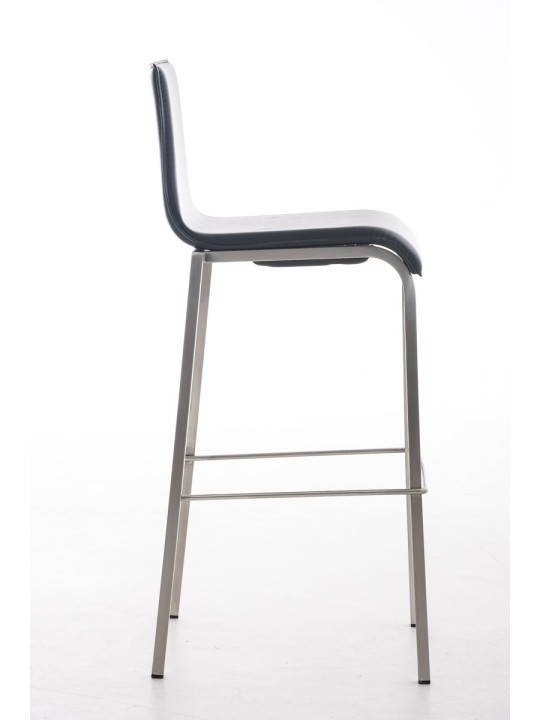 Barstol Avola læder flad E78, sort Barstol Avola læder flad E78, sort