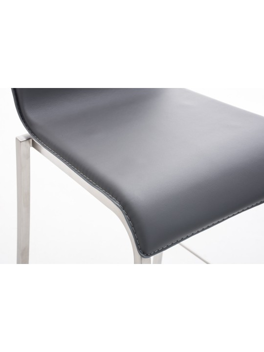 Barstol Avola læder flad E78, grå